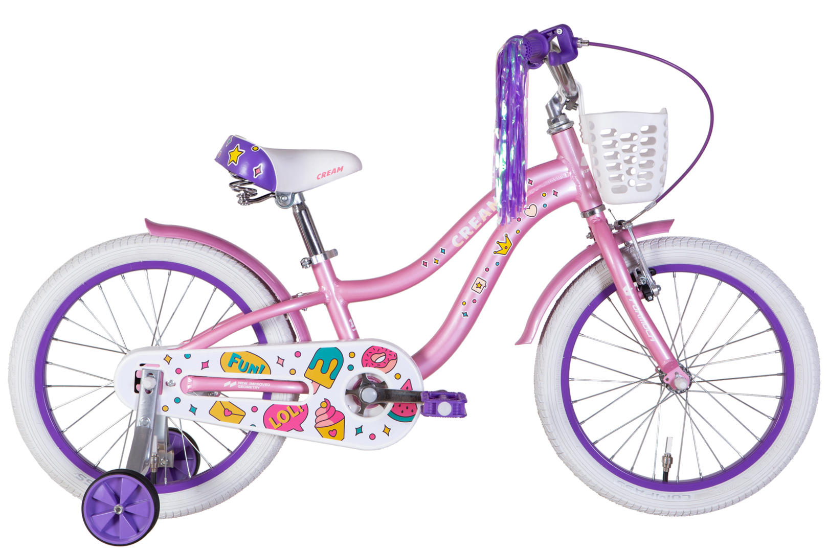 Велосипед AL 18" Formula Kid CREAM BH рама-9" бузковий 2026